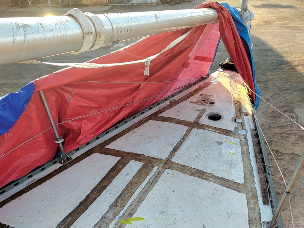 Foredeck reconstructed