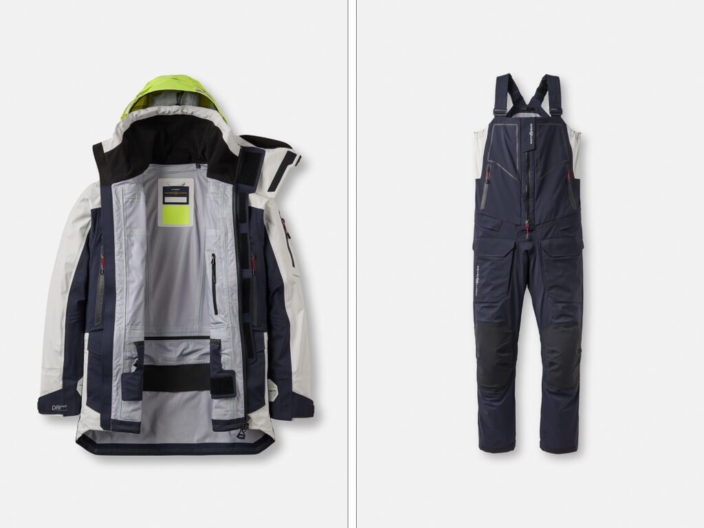 Offshore jacket and hi-fit salopettes