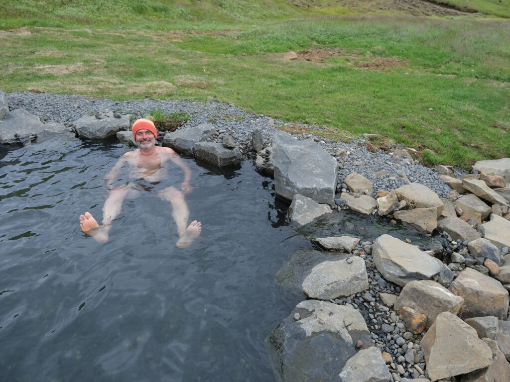 Natural hot springs in Iceland