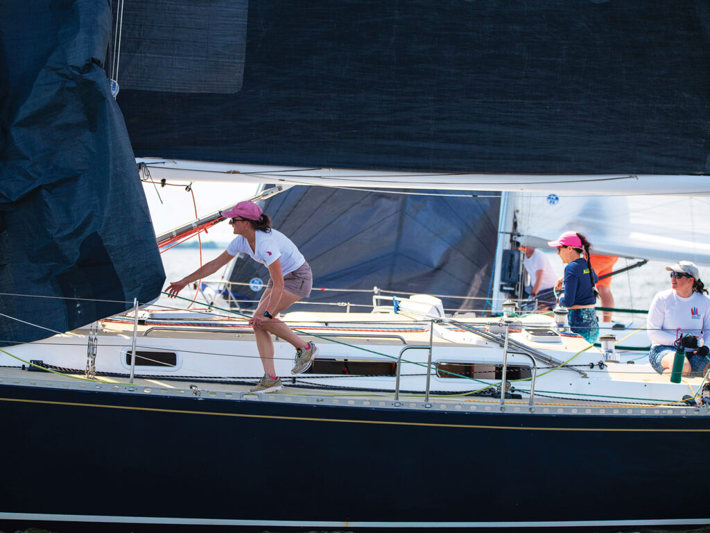 Allegiant crew during the Annapolis to Newport Race