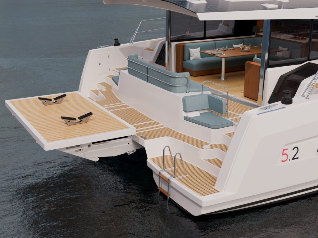 Aft deck of Bali 5.2