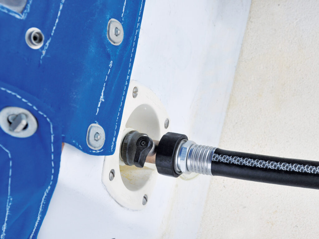 Adding a manual shut-off valve to prevent flooding