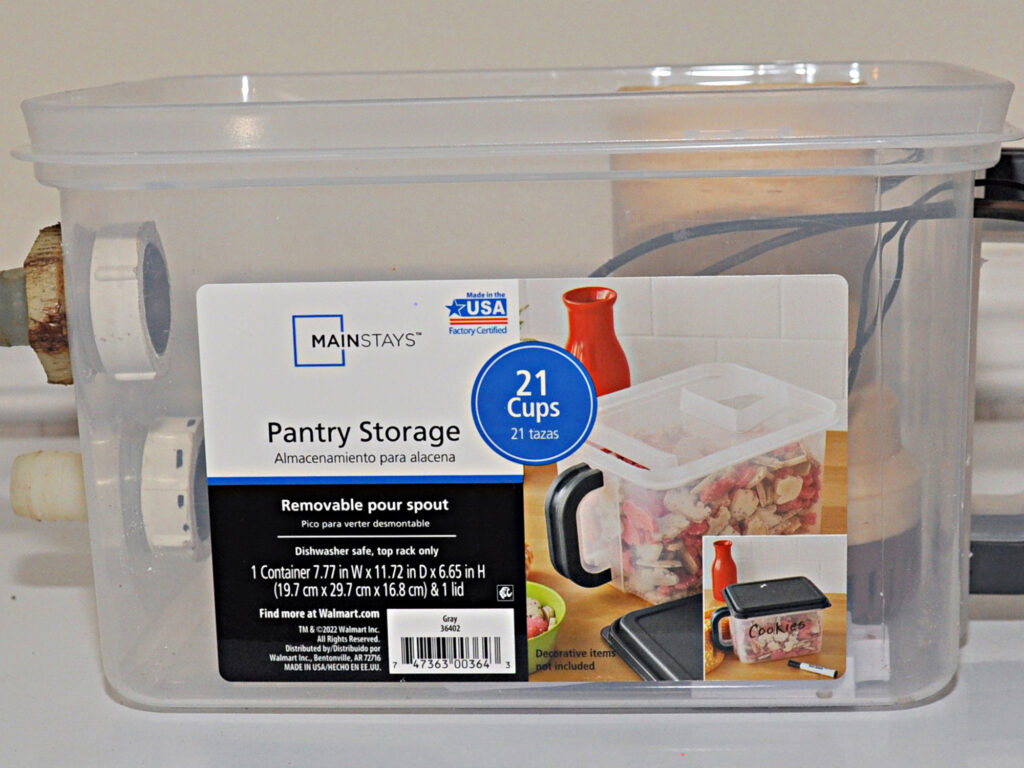 Container for DIY drain box