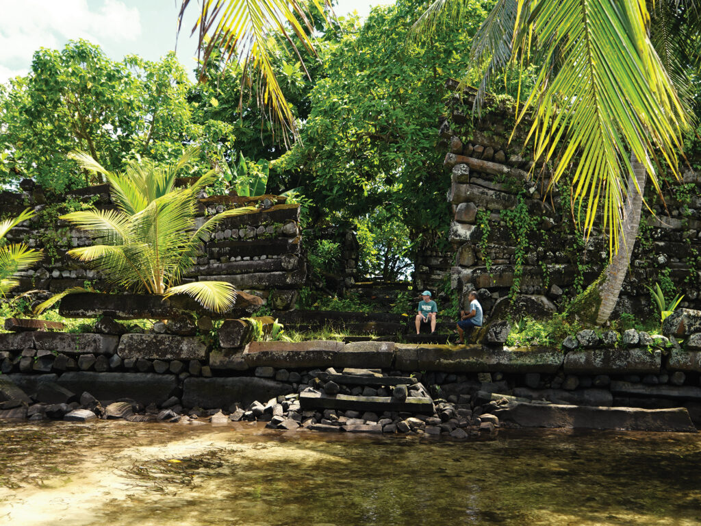 Jamie and guide Augustine