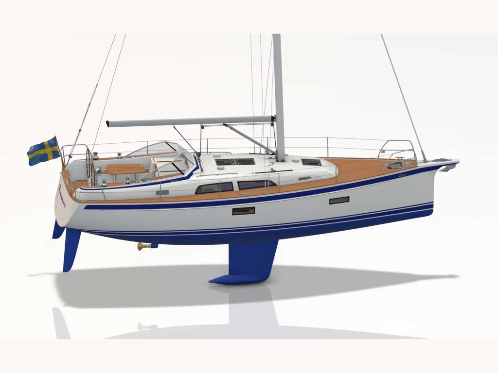 Hallberg-Rassy 370 rendering