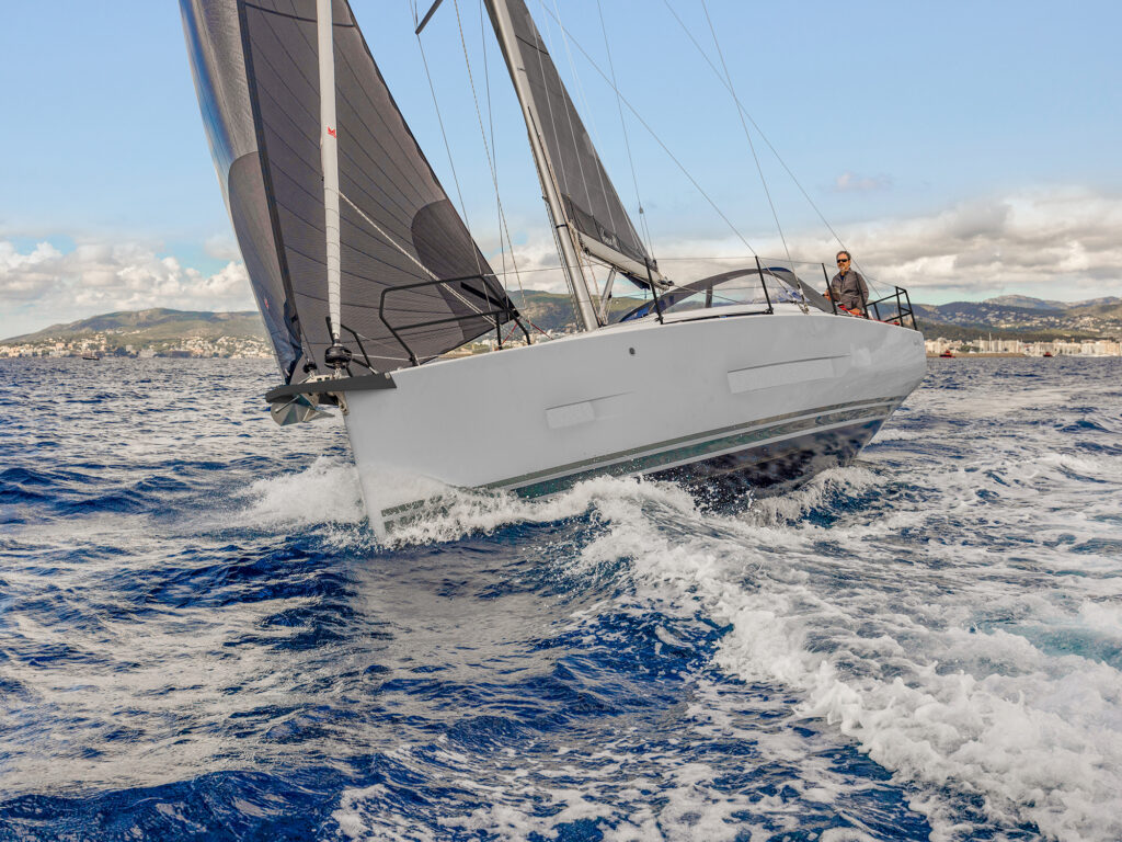 rendering of the Hanse 360 ST under sail