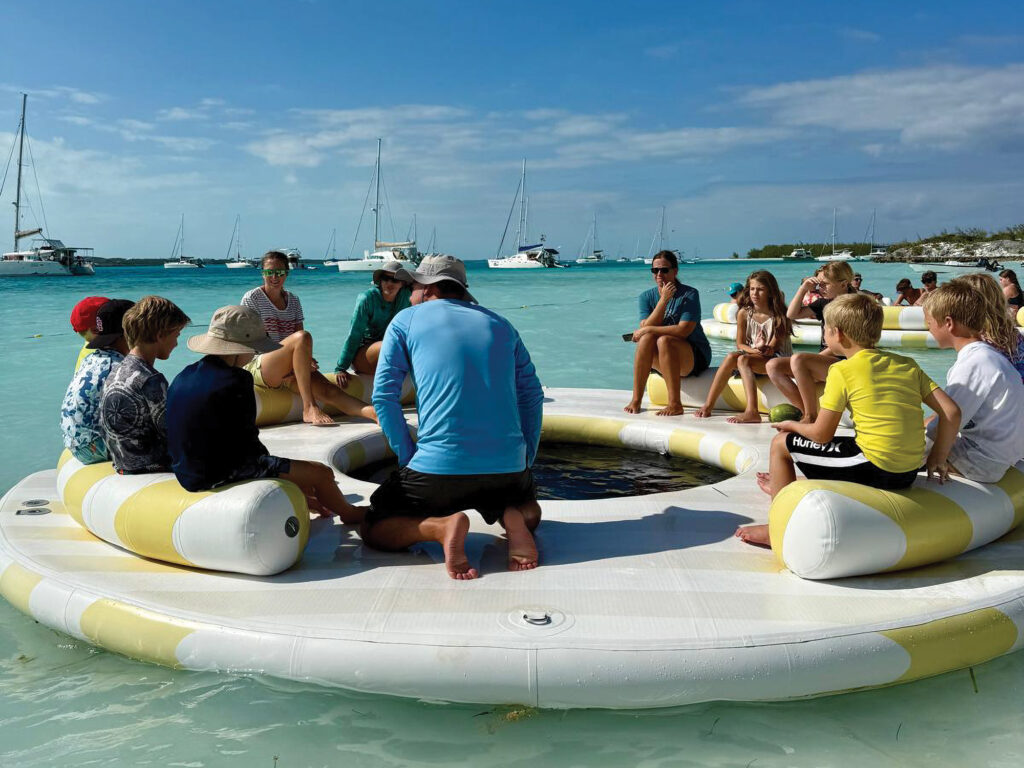 Group on Bahamian bay