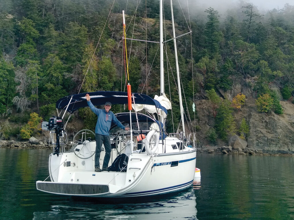Bavaria sailboat in the Pacific Northwest