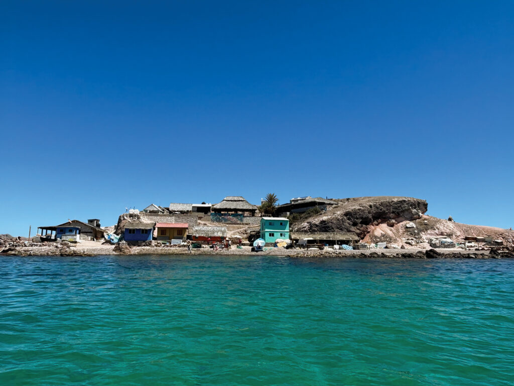 Fishing village on Isla Los Coyotes