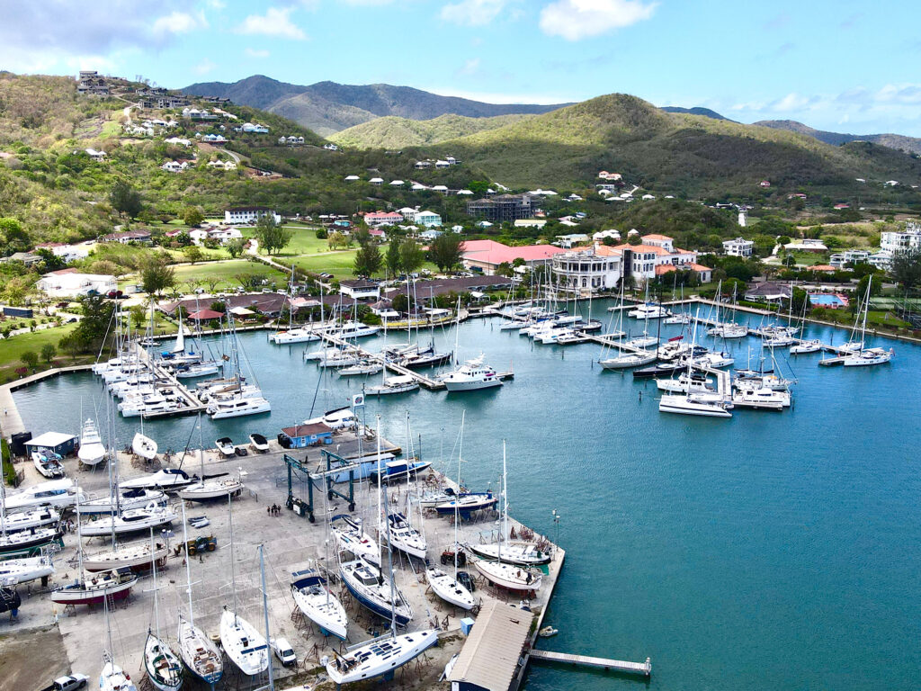 Jolly Harbour storage yard