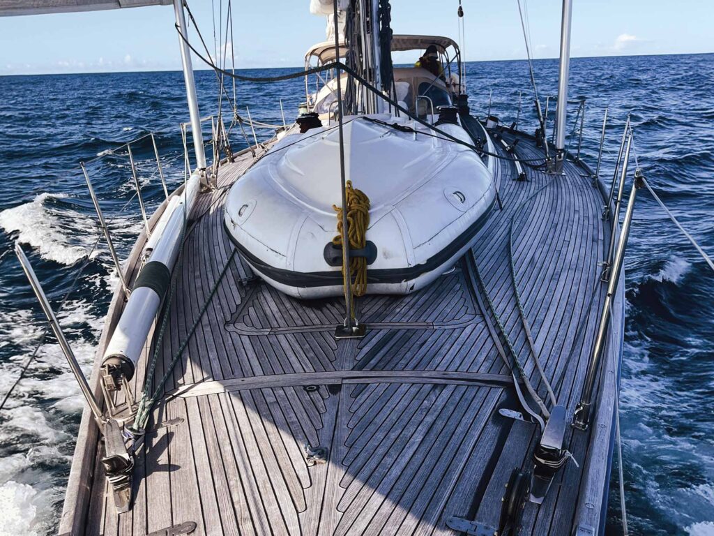 Swan 68 sailing the sea