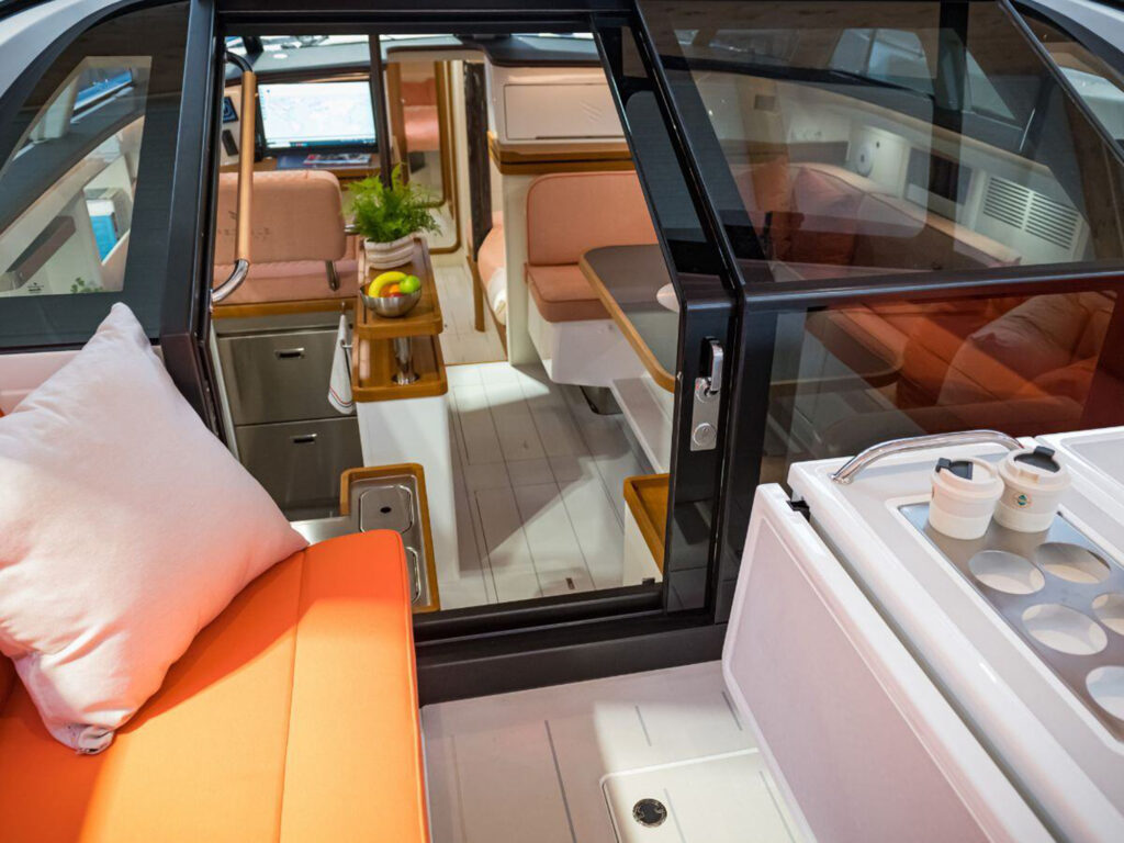 Pegasus 50 Sedem view into the yacht's interior