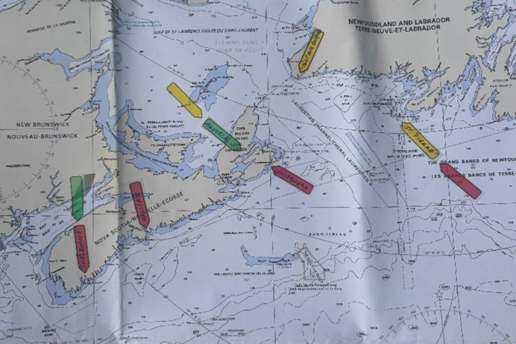 sailing map