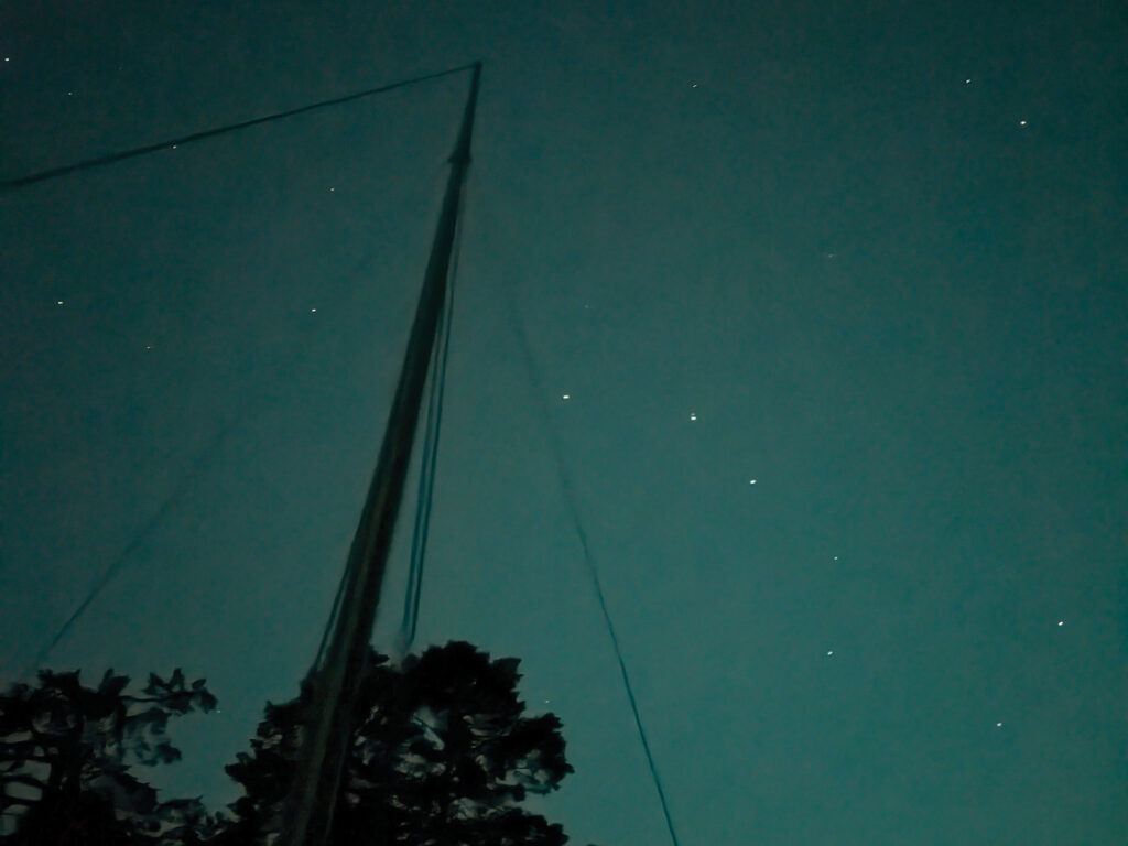 Matia Island at night