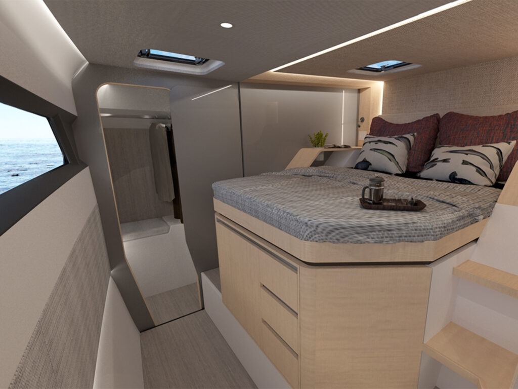 Seawind 1370 stateroom