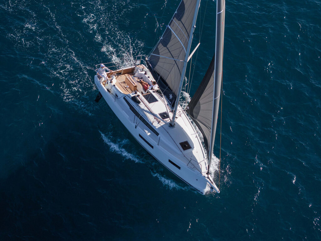 Aerial view of the Sun Odyssey 350