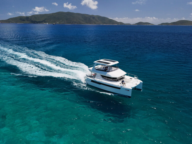 Catamaran in the caribbean