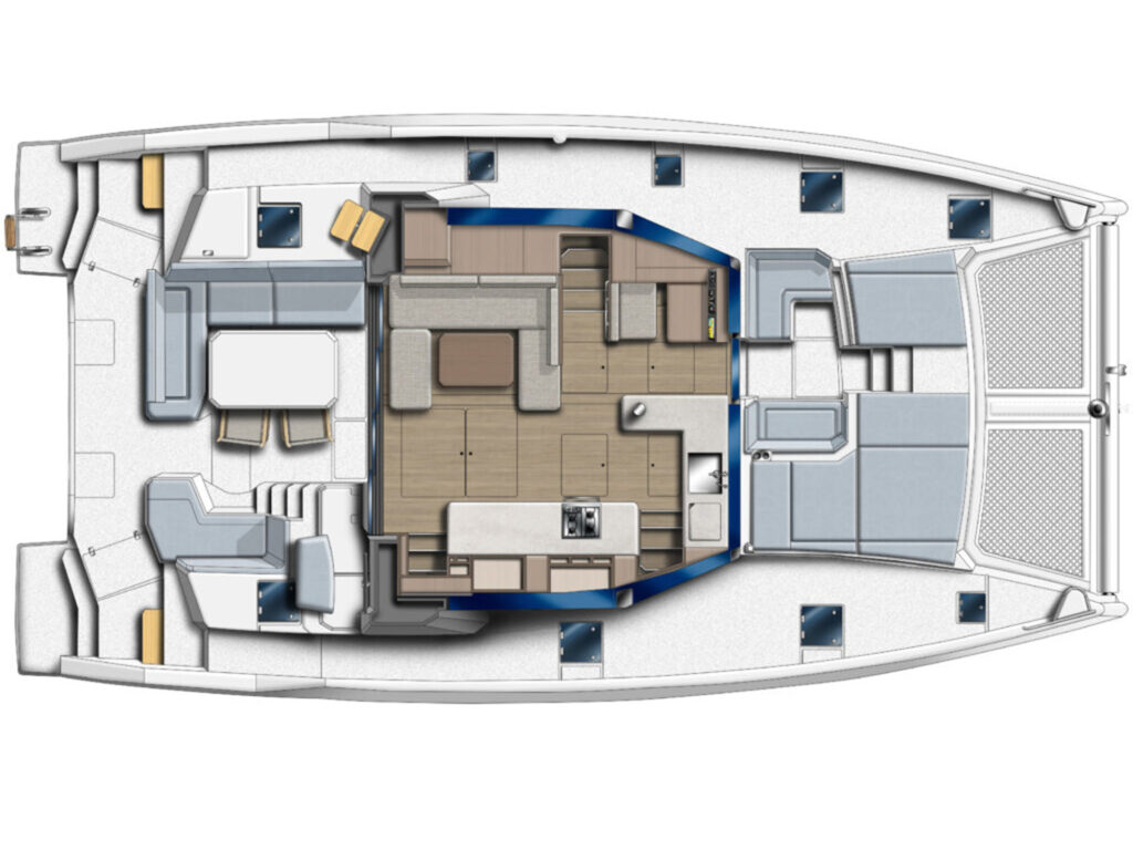 Leopard 46 main deck diagram